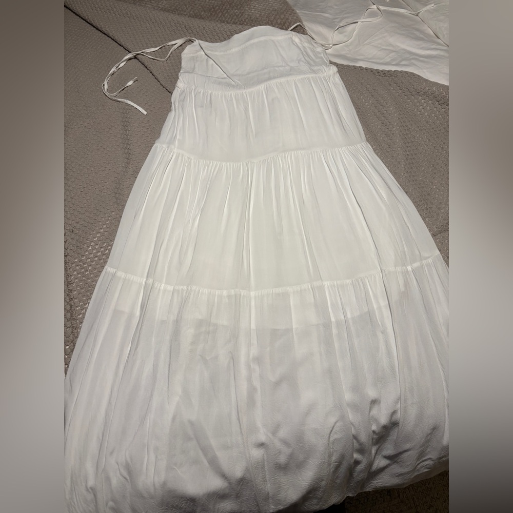 Like new! Kelly Flowers Jetset white Resort maxi dress. 🌴 worn once, size L - Picture 7 of 8